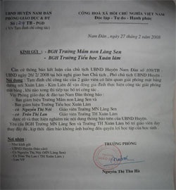 Bị đình chỉ công tác vì không nhận tiền bồi thường - 1