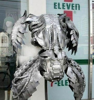 Chùm ảnh: Sững sờ nghệ thuật từ săm lốp phế thải  - 6