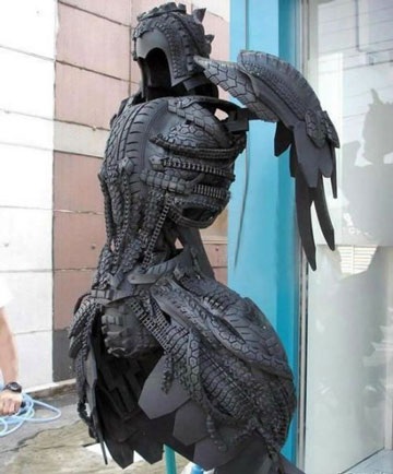 Chùm ảnh: Sững sờ nghệ thuật từ săm lốp phế thải  - 5