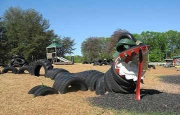 Chùm ảnh: Sững sờ nghệ thuật từ săm lốp phế thải  - 2