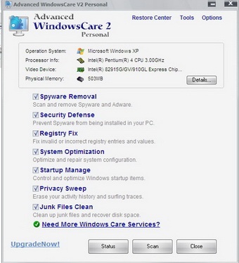 Chăm sóc toàn diện Windows bằng Advanced Windows Care - 1