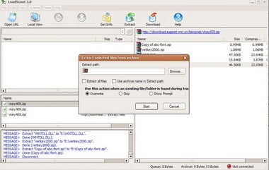 Tải chọn lọc một phần file nén với LoadScout - 2