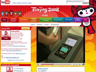 Olympic Bắc Kinh 2008 "lên hình" miễn phí trên YouTube - 1 Olympic Bắc Kinh 2008 "lên hình" miễn phí trên YouTube - 1