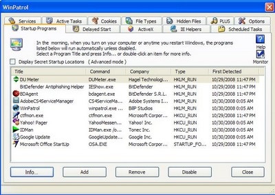 Quản lí từng chi tiết của hệ thống với WinPatrol - 1