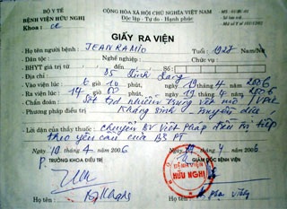 Bệnh viện Việt - Pháp từ chối cung cấp thông tin - 1 Bệnh viện Việt - Pháp từ chối cung cấp thông tin - 1