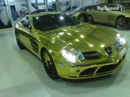 Mercedes SLR McLaren mạ vàng - 1 Mercedes SLR McLaren mạ vàng - 1