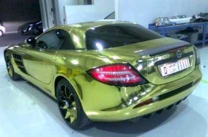 Mercedes SLR McLaren mạ vàng - 3 Mercedes SLR McLaren mạ vàng - 3