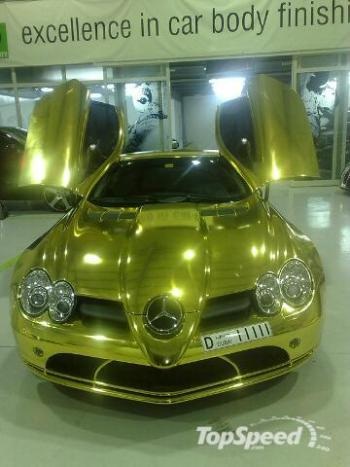 Mercedes SLR McLaren mạ vàng - 2 Mercedes SLR McLaren mạ vàng - 2