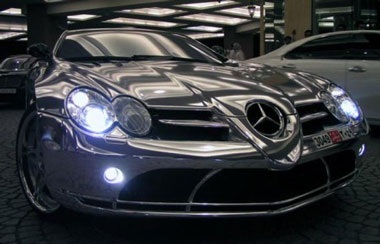 Mercedes McLaren SLR mạ crôm - 1 Mercedes McLaren SLR mạ crôm - 1