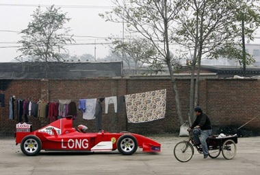 Nông dân Trung Quốc chế tạo xe "F1" - 5