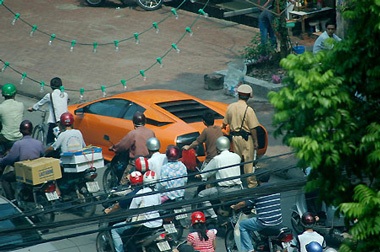 Lamborghini Murcielago bị CSGT kiểm tra tại Hà Nội  - 10