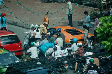 Lamborghini Murcielago bị CSGT kiểm tra tại Hà Nội  - 6