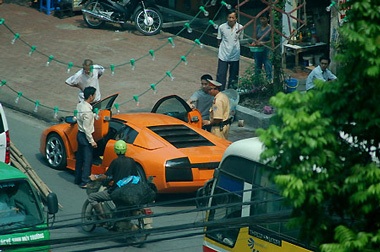 Lamborghini Murcielago bị CSGT kiểm tra tại Hà Nội  - 9