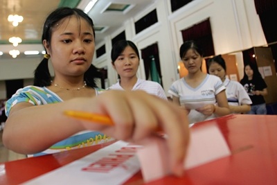 Chùm ảnh: Ngày bầu cử hân hoan - 9