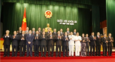 Quốc hội phê chuẩn 5 Phó Thủ tướng và 22 Bộ trưởng - 1 Quốc hội phê chuẩn 5 Phó Thủ tướng và 22 Bộ trưởng - 1