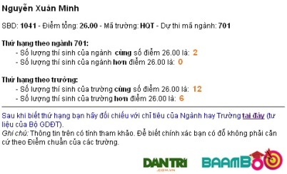 Có thể biết sớm bạn đã trúng tuyển ĐH từ hôm nay! - 1