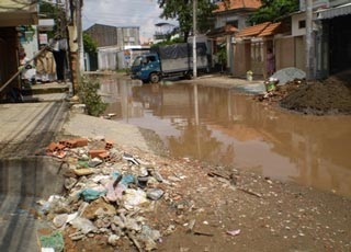 “Bãi voi tắm” trên đường Nguyễn Bỉnh Khiêm  - 1