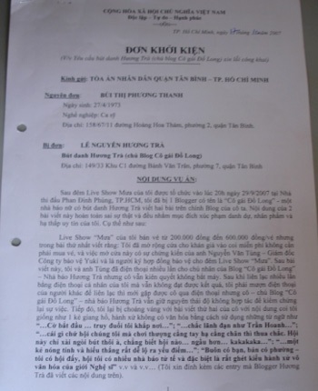 Blogger Cogaidolong không đến tòa - 1