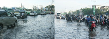 TPHCM: Đỉnh triều gây ngập 99 tuyến đường - 2