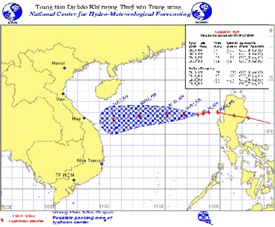 Chưa xác định được vùng đổ bộ chính của bão Cimaron - 1 Chưa xác định được vùng đổ bộ chính của bão Cimaron - 1
