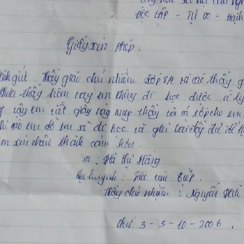 Nức nở bên giấy phép nghỉ học cuối cùng của bạn - 1