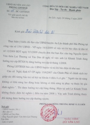 Trả lời kiến nghị của ông Nguyễn Quốc Văn - 1 Trả lời kiến nghị của ông Nguyễn Quốc Văn - 1