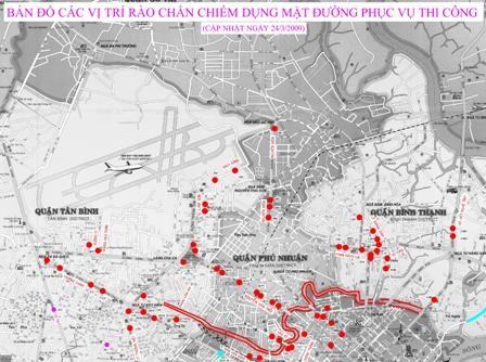 TPHCM: Phát “bản đồ lô cốt” để giảm ùn tắc - 1 TPHCM: Phát “bản đồ lô cốt” để giảm ùn tắc - 1