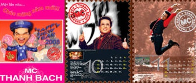 Nghệ sĩ Thanh Bạch tặng độc giả Dân trí lịch vui năm 2008 - 1 Nghệ sĩ Thanh Bạch tặng độc giả Dân trí lịch vui năm 2008 - 1