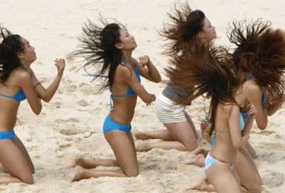 Hoạt náo viên bóng chuyền bãi biển Bắc Kinh 2008 - 2