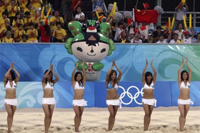 Hoạt náo viên bóng chuyền bãi biển Bắc Kinh 2008 - 1