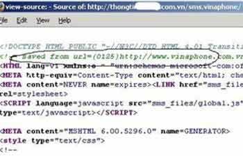 Giả mạo website VinaPhone để lừa mật khẩu YM! - 1 Giả mạo website VinaPhone để lừa mật khẩu YM! - 1
