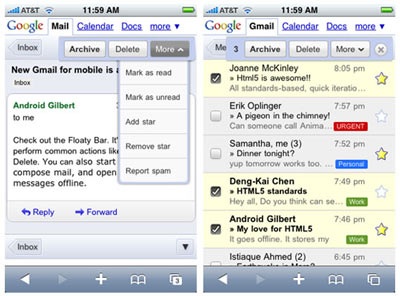 Gmail Mobile tăng “đẳng cấp” trên Android và iPhone - 1 Gmail Mobile tăng “đẳng cấp” trên Android và iPhone - 1