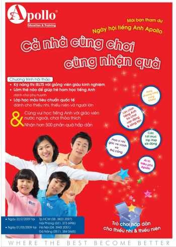 Ngày hội vui học tiếng Anh Apollo 2009 - 1 Ngày hội vui học tiếng Anh Apollo 2009 - 1