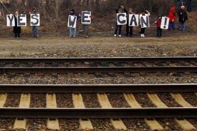 Chùm ảnh: Chuyến tàu lịch sử của Obama tới Washington - 12