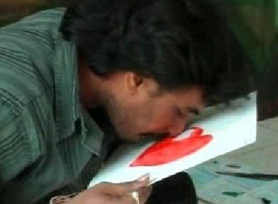 Vẽ tranh bằng... mũi - 1 Vẽ tranh bằng... mũi - 1