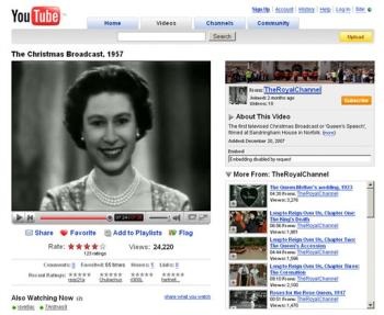 Nữ hoàng Anh chúc mừng Giáng sinh trên YouTube - 1