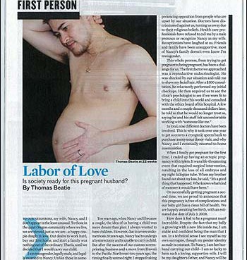 Một người đàn ông mang bầu làm kinh ngạc giới y học - 1 Một người đàn ông mang bầu làm kinh ngạc giới y học - 1