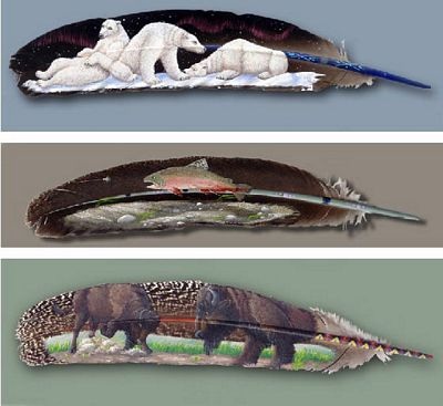 Tuyệt tác nghệ thuật trên lông vũ  - 8