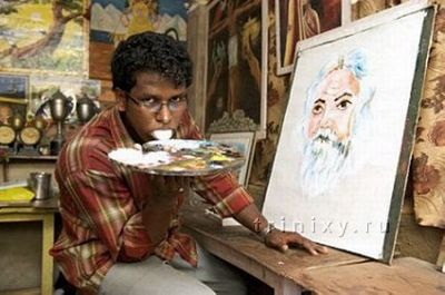 Độc chiêu vẽ tranh bằng các bộ phận trên cơ thể - 7 Độc chiêu vẽ tranh bằng các bộ phận trên cơ thể - 7