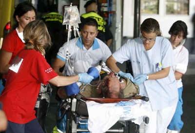 Chùm ảnh: Tai nạn máy bay thảm khốc tại Madrid - 9 Chùm ảnh: Tai nạn máy bay thảm khốc tại Madrid - 9