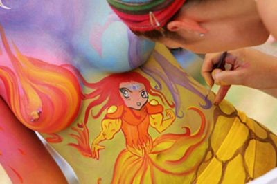 Chùm ảnh: Vẽ tranh trên mình trần - 4