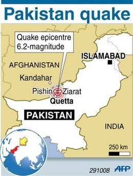 Động đất mạnh rung chuyển Pakistan, 80 người thiệt mạng - 1