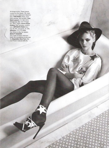 “Búp bê chân dài” Sasha “xông đất” Harper's Bazaar  - 10