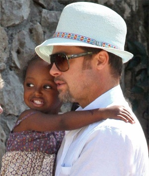 Hình ảnh dễ thương về cô con gái nuôi của Brad Pitt - 1 Hình ảnh dễ thương về cô con gái nuôi của Brad Pitt - 1