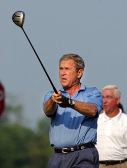 Chùm ảnh: “Bảng thành tích” thể thao của Tổng thống Bush - 8