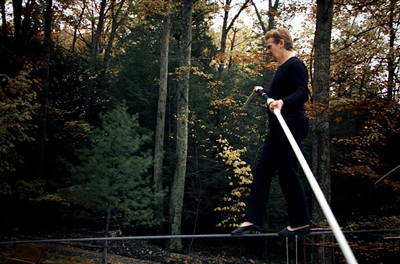 Người đàn ông “đi bộ trên không” qua tòa Tháp đôi xưa - 10 Người đàn ông “đi bộ trên không” qua tòa Tháp đôi xưa - 10