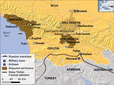 Nga chiếm căn cứ không quân lớn nhất Gruzia - 1