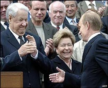 Putin vẫn ưu ái Yeltsin