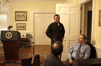 Chùm ảnh: Xem Obama chuẩn bị bài phát biểu nhậm chức - 1