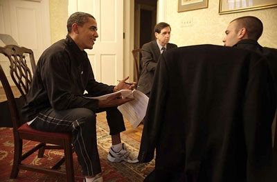 Chùm ảnh: Xem Obama chuẩn bị bài phát biểu nhậm chức - 2